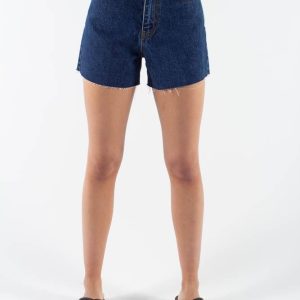 Nora shorts - Mid Retro - Dr. Denim - Blå 25