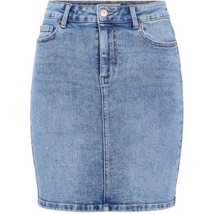 Pieces dame nederdel PCLILI - Light Blue Denim