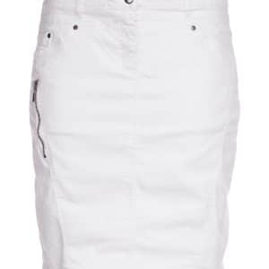 Zhenzi Hvid stræk nederdel med skånebukser, 56