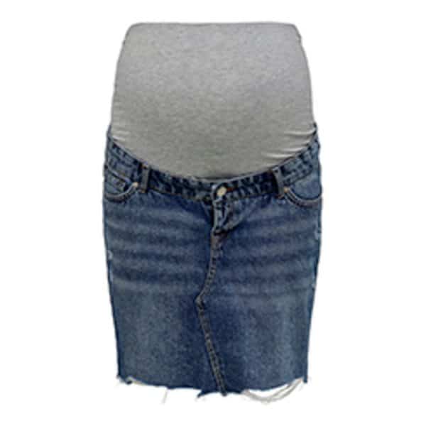 ONLY Maternity Sky life jeans nederdel - BLUE DENIM - XL