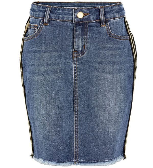 The New Nederdel - Rana - Mørkeblå Denim - 15-16 år (170-176) - The New Nederdel