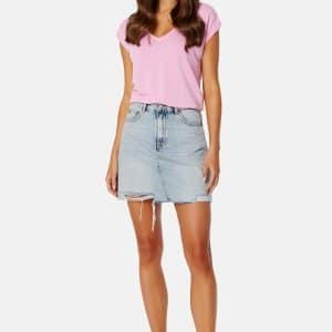 Dr. Denim Echo Skirt Bleach Sky Trashed H L