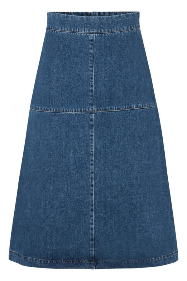 Mads Nørgaard - Nederdel - Denim Lunar Skirt - Vintage Blue