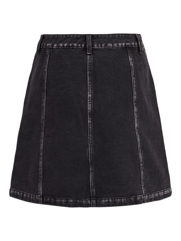 Vila Kali Billy High Waist Denim Skirt - Sort - Størrelse 34 - Jeans