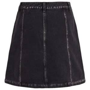 Vila Kali Billy High Waist Denim Skirt - Sort - Størrelse 38 - Jeans