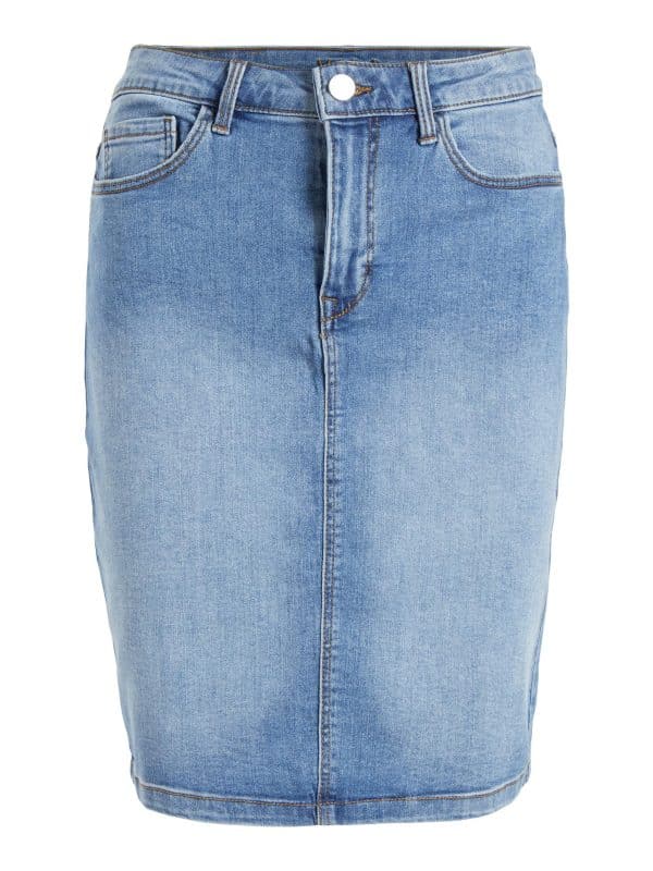 Vila May High Waisted Denim Skirt - Blå - Størrelse 42 - Jeans