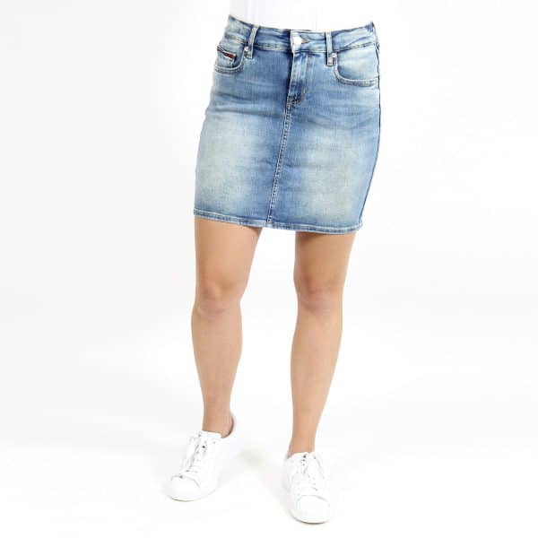 Tommy Jeans - Heidi slim denim - Nederdele - Blå - 27