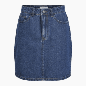 Objandy MW Short Denim Skirt- Medium Blue Denim - Object - Blå M