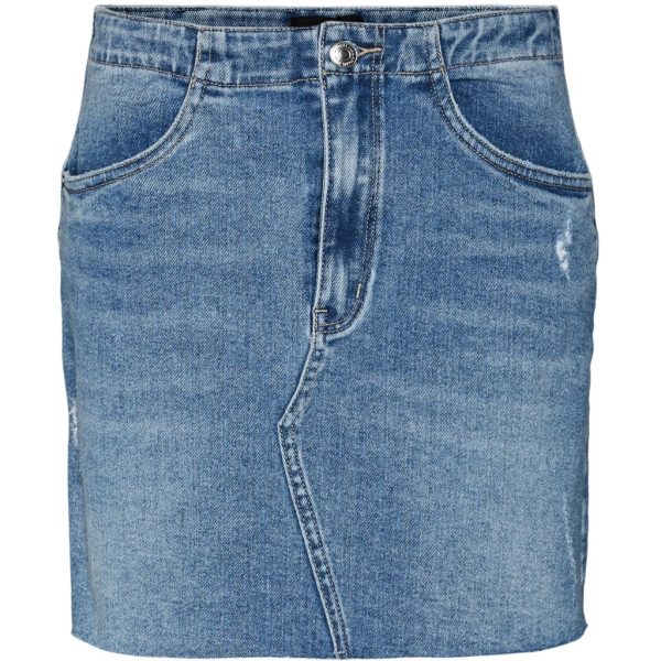 VERO MODA dame nederdel VMROSIE - Medium Blue Denim GU3166