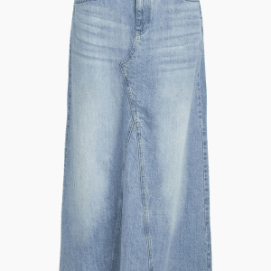 ObjHarlow Long Denim Skirt - Light Blue Denim - Object - Blå L