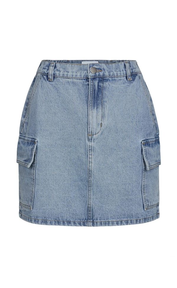 Moves Nederdel - Largus - Light Blue Denim