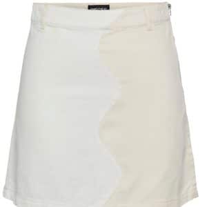 Pieces - Nederdel - PC Kaja HW Contrast Skirt - Whitecap Gray