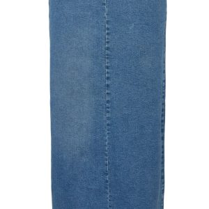 PIECES Nederdel - Ginny Midi Denim - Medium Blue Denim