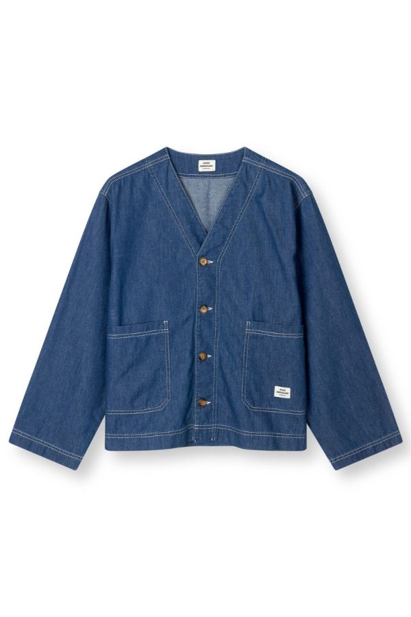 Mads Nørgaard - Skjorte - Air Denim Jonna Shirt - Mid Blue Denim (Levering i april)