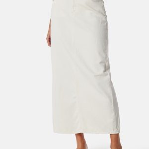 VERO MODA Vmgracia High Rise ankle denim skirt Ecru L