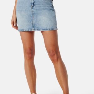 VERO MODA Vmtessa High Rise short denim skirt Light Blue Denim L