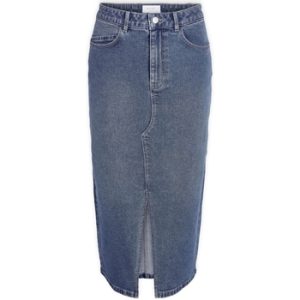 Korte nederdele Noisy May Noos Kath Midi Skirt - Medium Blue Denim