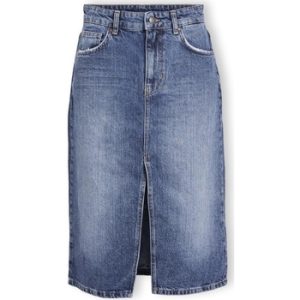 Korte nederdele Object Noos Harlow Midi Skirt - Medium Blue Denim