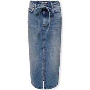 Korte nederdele Only Gianna Belted Skirt - Medium Blue Denim