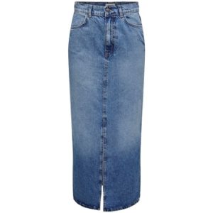 Korte nederdele Only Noos Cilla Long Skirt - Medium Blue Denim