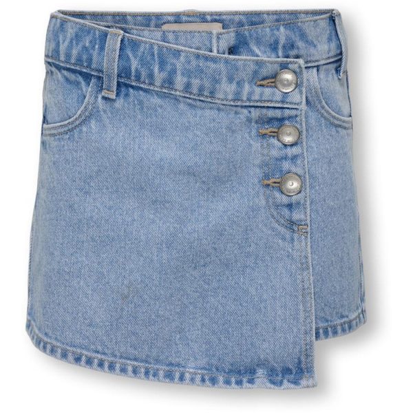 kids ONLY Light Blue Denim Jenny Denim Skort Noos - Str. 128