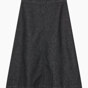 Dark Denim Stellar Skirt - Black - Mads Nørgaard - Sort L