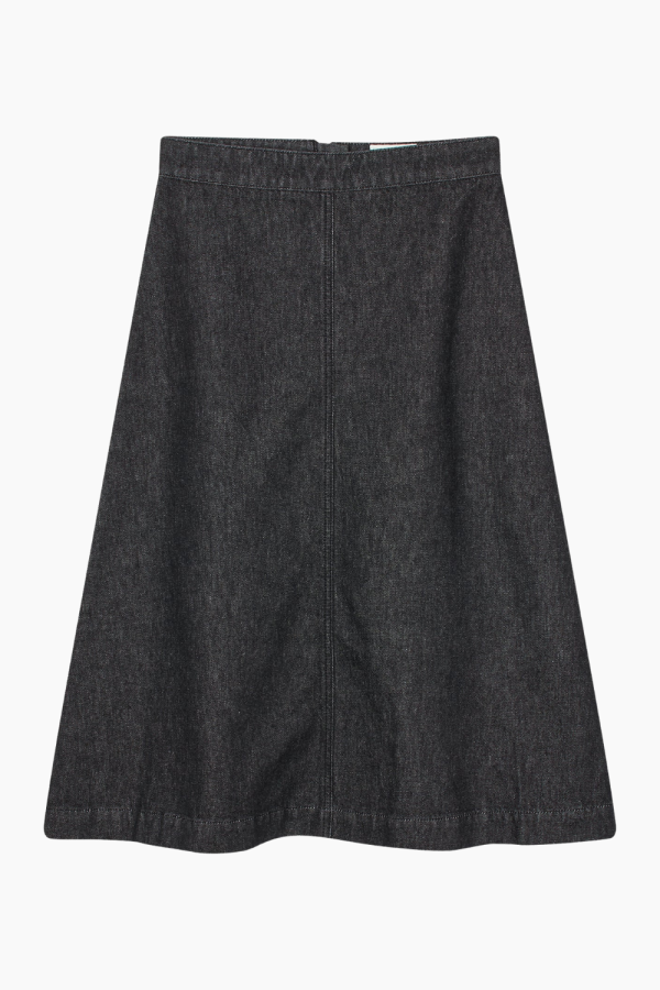 Dark Denim Stellar Skirt - Black - Mads Nørgaard - Sort L