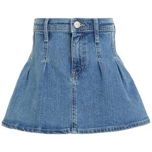 Tommy Hilfiger Nederdel - Pleated Denim - Rivendelmid