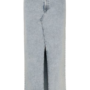 Gestuz - Nederdel - SiwGZ HW Long Skirt - Light Blue washed