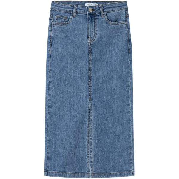 Name It Medium Blue Denim Kylie Maxi Denim Nederdel - Str. 122