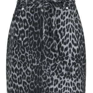 Neo Noir Nederdel - Henrietta - Grey Leopard