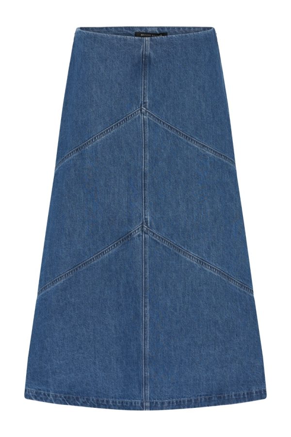 Bruuns Bazaar - Nederdel - Women CanaBBEleen Skirt - Dark Blue Denim