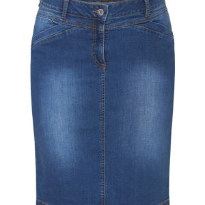 Denim nederdel 55cm