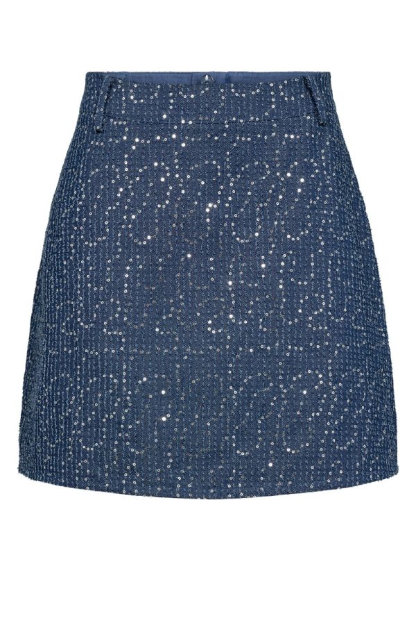 Nümph - Nederdel - Nujourney Skirt - Medium Blue Denim (Levering uge 48)