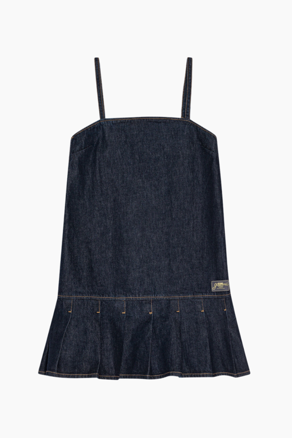 Rinse Denim Strap Mini Dress J1622 - Rinse - GANNI - Blå L