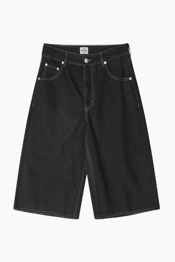 Dyed Denim Robyn Shorts - Black - Mads Nørgaard - Sort M