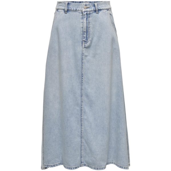 ONLY dame nederdel ONLMINDY - Light Blue Denim