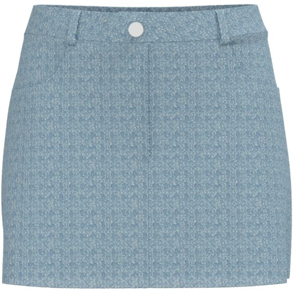 PIECES dame nederdel PCJACY - Light Blue Denim