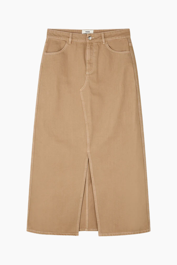 Soil Denim Ketty Skirt - Tiger's Eye - Mads Nørgaard - Brun XS