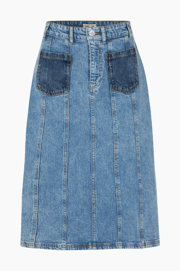 Susanna Skirt - Medio Blue Denim - Baum und Pferdgarten - Blå M