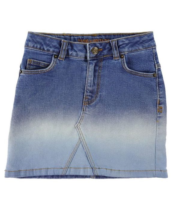 Zadig & Voltaire Nederdel - Denim - Stone Bicolor