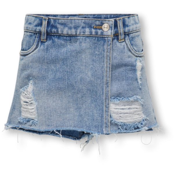 kids ONLY Light Blue Denim Texas Wrap Denim Skort - Str. 152