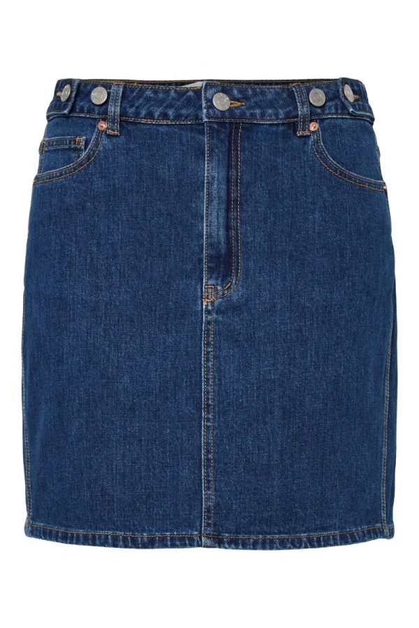 Y.A.S - Nederdel - Yaslira Hmw Denim Skirt S. - Medium Blue Denim (Levering slut marts)