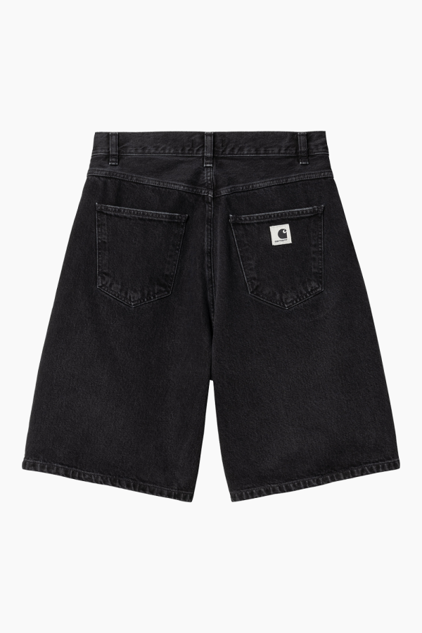 W' Brandon Short - Black Stone Washed - Carhartt WIP - Sort XS