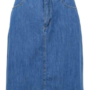 Black Colour Nederdel - Nettie - Mid Blue Wash