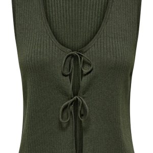 JDY - Top - Alexandra S/L Reversible Tie Top - Beluga