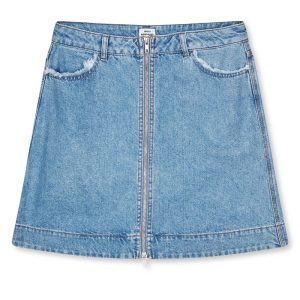 Mads Nørgaard - Nederdel - Classic Denim Riva Skirt - Mid Blue Denim (Levering midt maj)