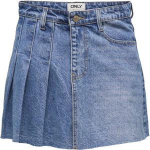 ONLY dame nederdel ONLKADIE - Light Blue Denim