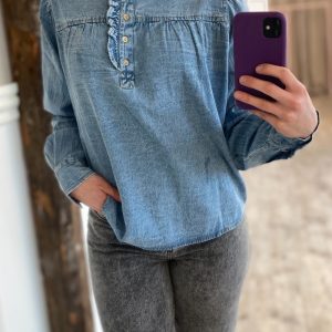 Sisters Point - Bluse - UBISA-SH - M. Denim