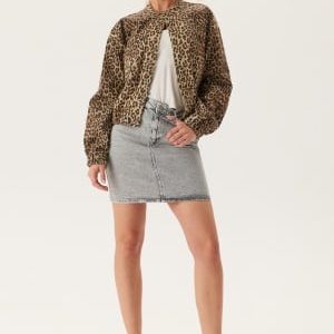VILA Vikaja Denim Skirt Light Grey Denim Detail:Wash 42